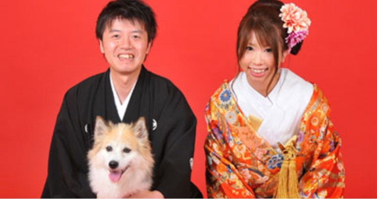 ペットと一緒に
フォトウェディングが撮れる！のイメージ